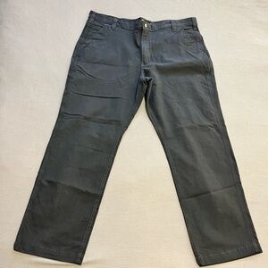 Carhartt Relaxed Fit Stretch Flat Front Pants in Gray - Mens 42/30